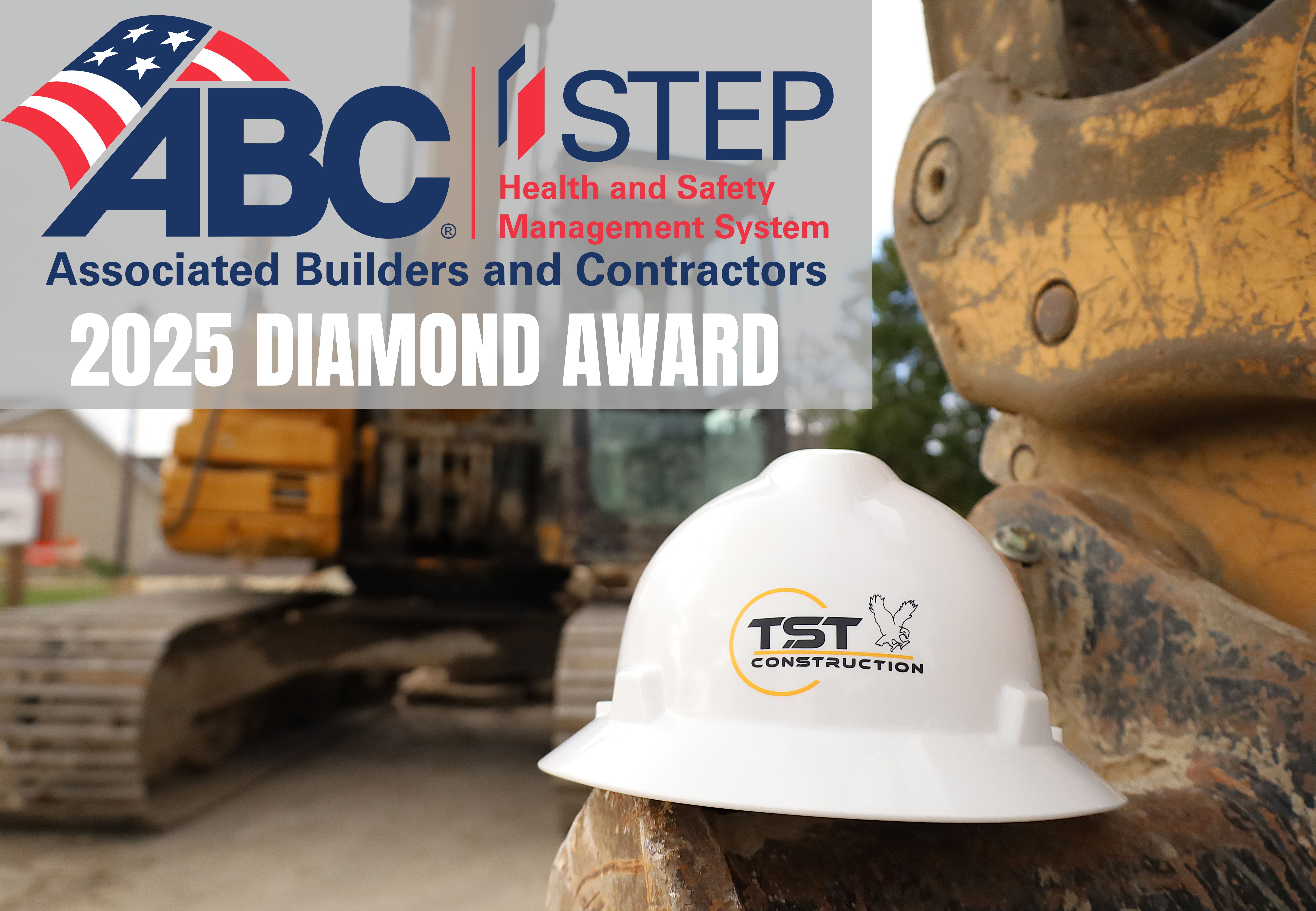 Hard hat and plans inside a construction site