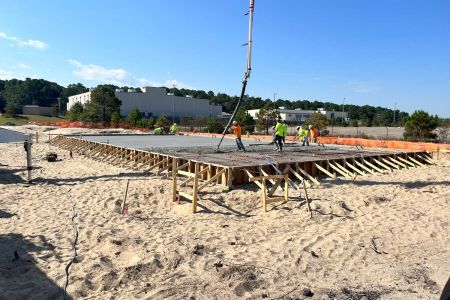 Building-1090 foundation pouring