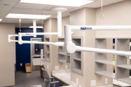 CHVC exam light arm detail 9338