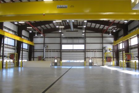 Fort Lee TEMF interior garage space