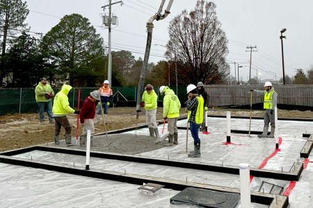 Seton Youth Concrete Pour