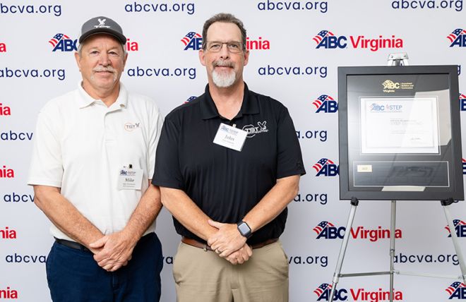 TST Construction Earns ABC-VA STEP Diamond Award For Safety